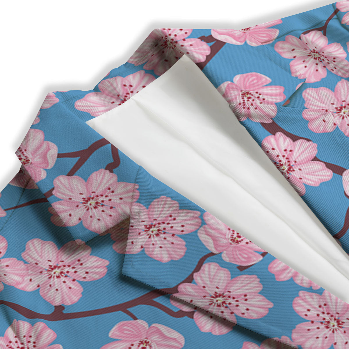 Cherry Blossom Pink Print Pattern Women's Blazer-grizzshop