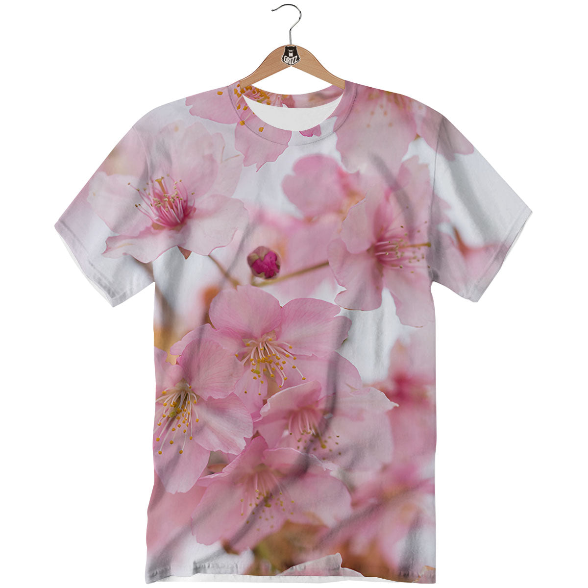 Cherry Blossom Pink Print T-Shirt-grizzshop