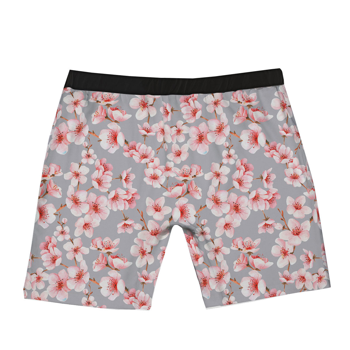 Cherry Blossom Pink Sakura Print Pattern Boxer Briefs-grizzshop
