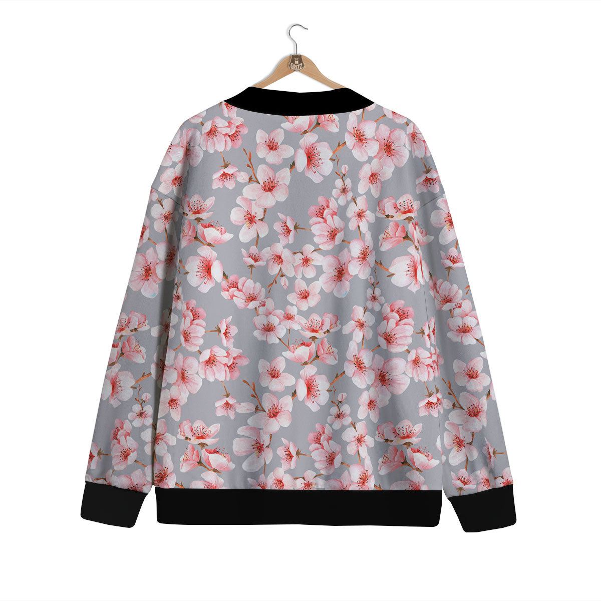 Cherry Blossom Pink Sakura Print Pattern Cardigan-grizzshop