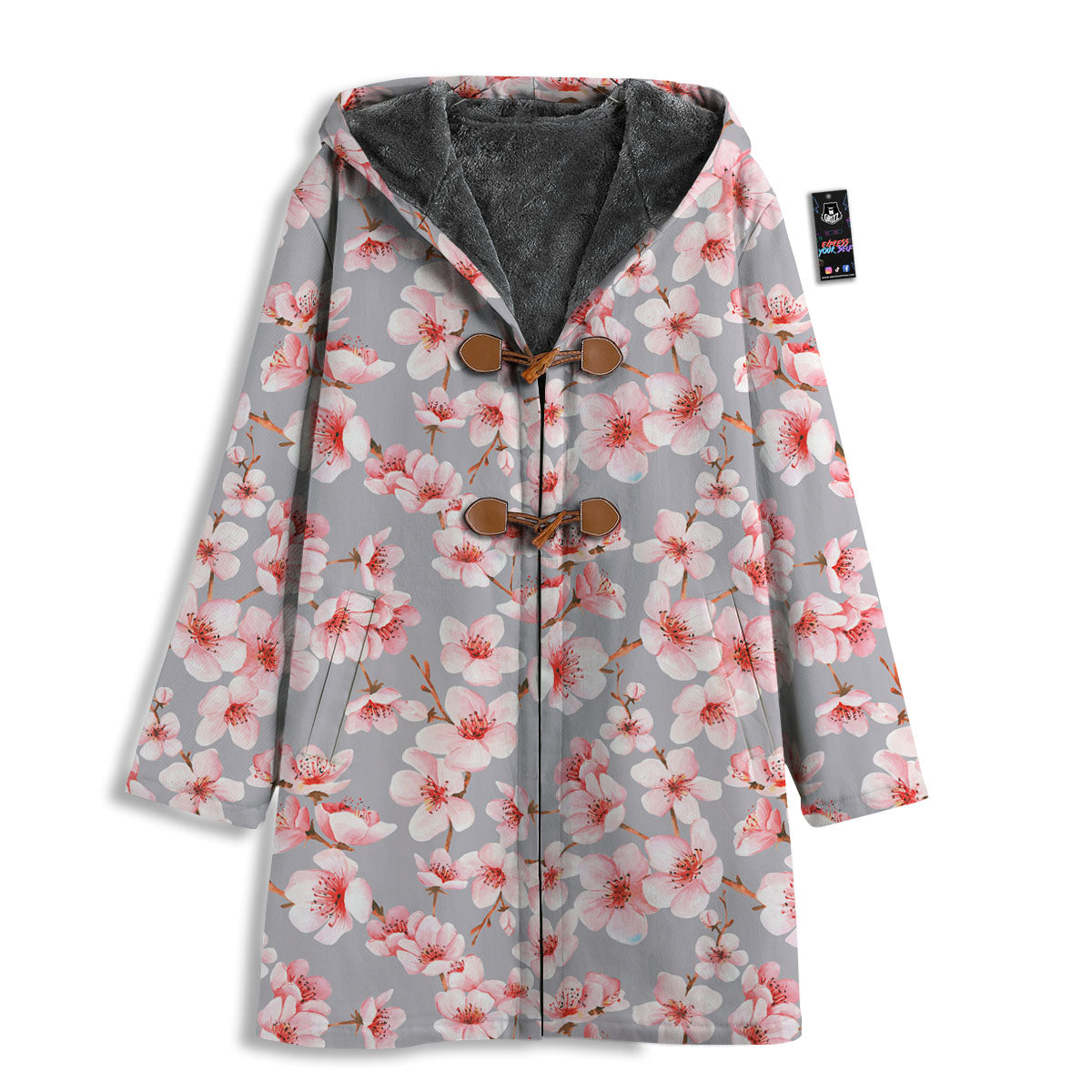 Cherry Blossom Pink Sakura Print Pattern Men's Windbreaker Jacket-grizzshop