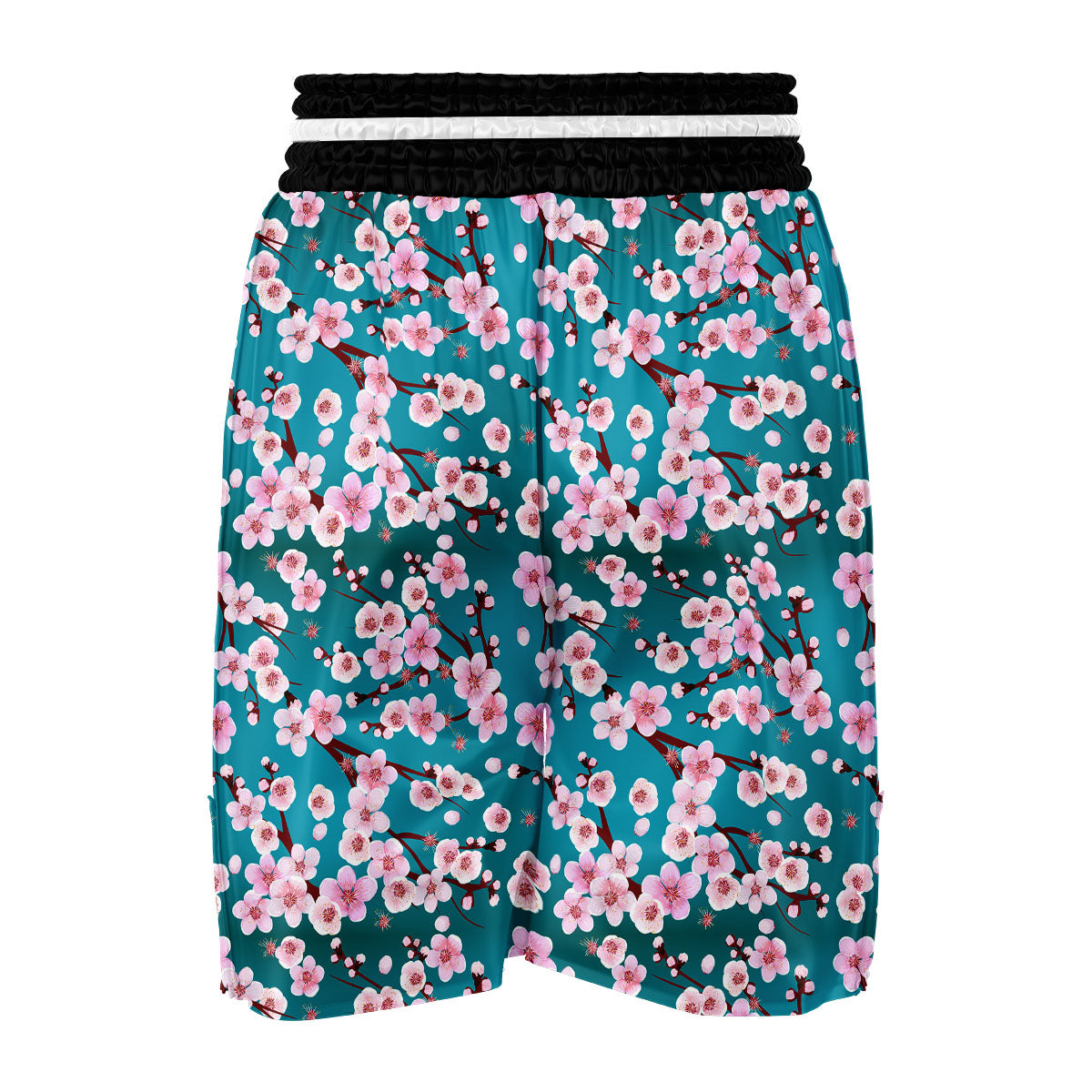 Cherry Blossom Print Boxing Shorts-grizzshop