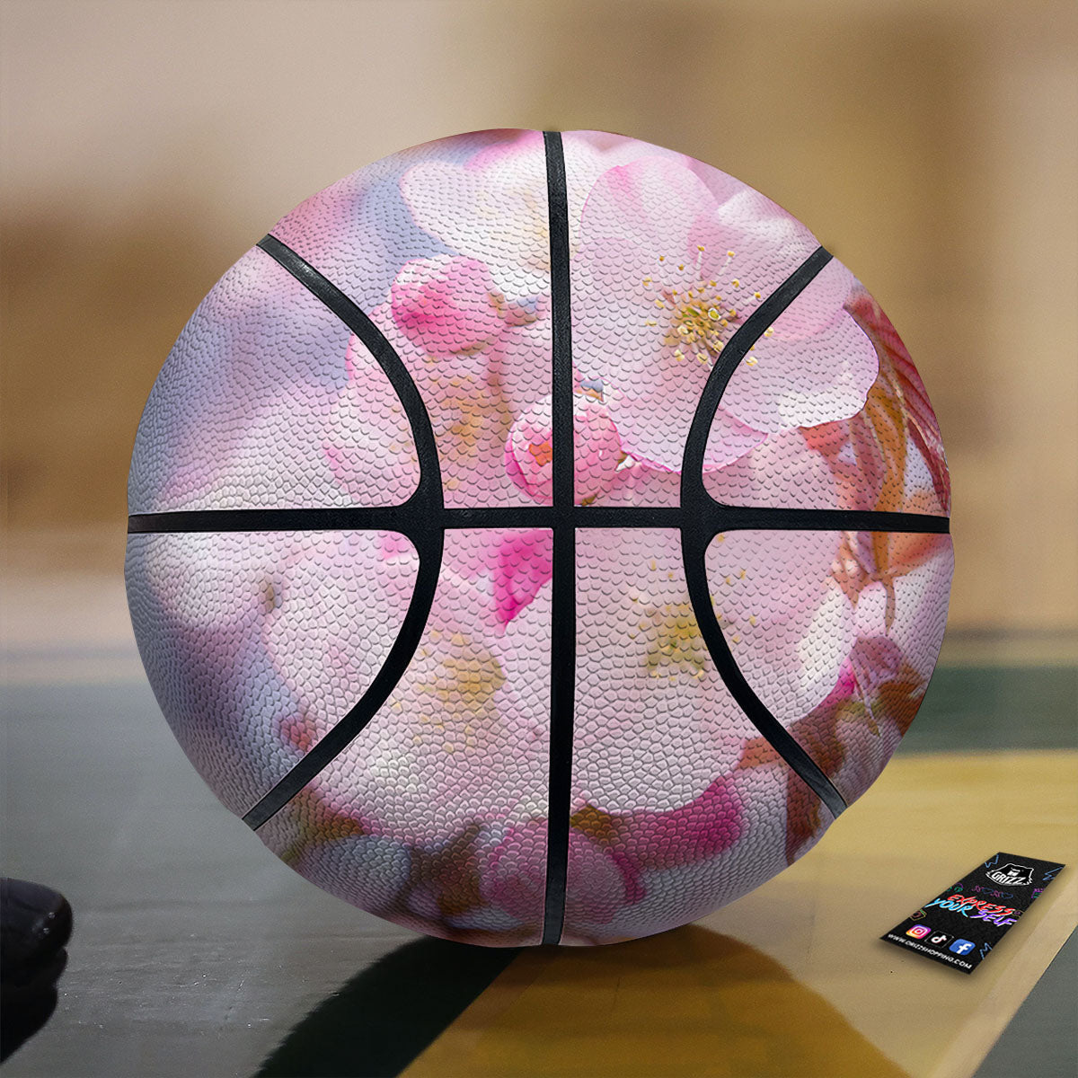Cherry Blossom Sakura Flower Print Basketball-grizzshop