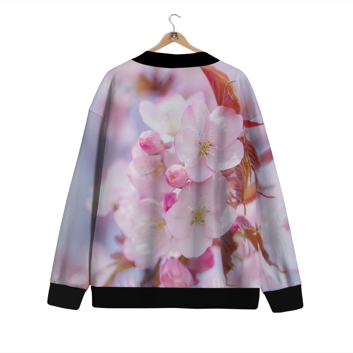 Cherry Blossom Sakura Flower Print Cardigan-grizzshop