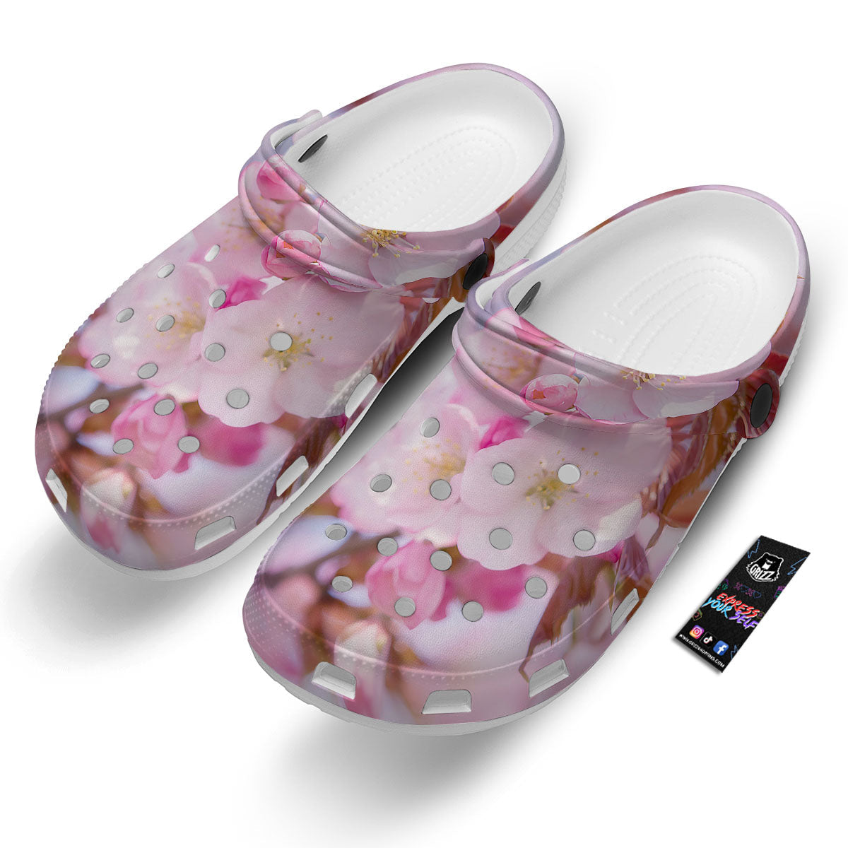 Cherry Blossom Sakura Flower Print Clog-grizzshop