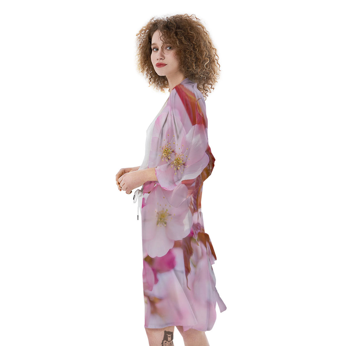 Cherry Blossom Sakura Flower Print Kimono-grizzshop
