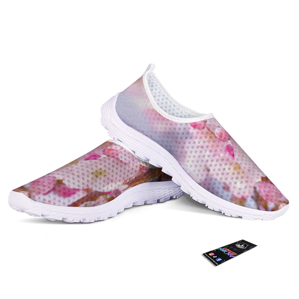 Cherry Blossom Sakura Flower Print Nurse Shoes-grizzshop