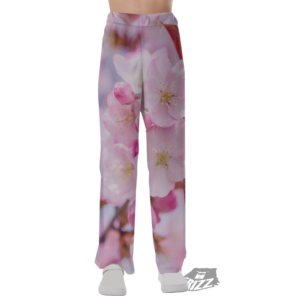 Cherry Blossom Sakura Flower Print Pajama Pants-grizzshop