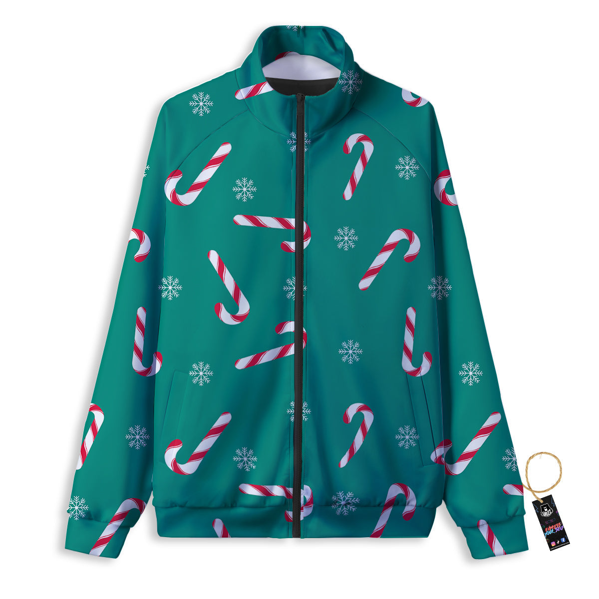 Cherry Blossom Sakura Flower Print Track Jacket-grizzshop