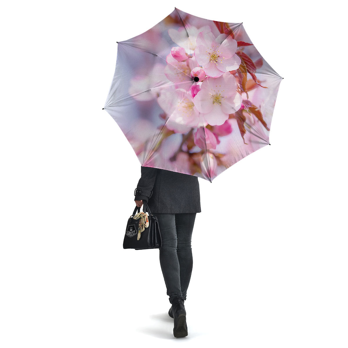 Cherry Blossom Sakura Flower Print Umbrella-grizzshop