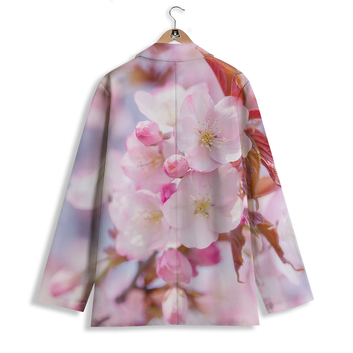 Cherry Blossom Sakura Flower Print Women's Blazer-grizzshop