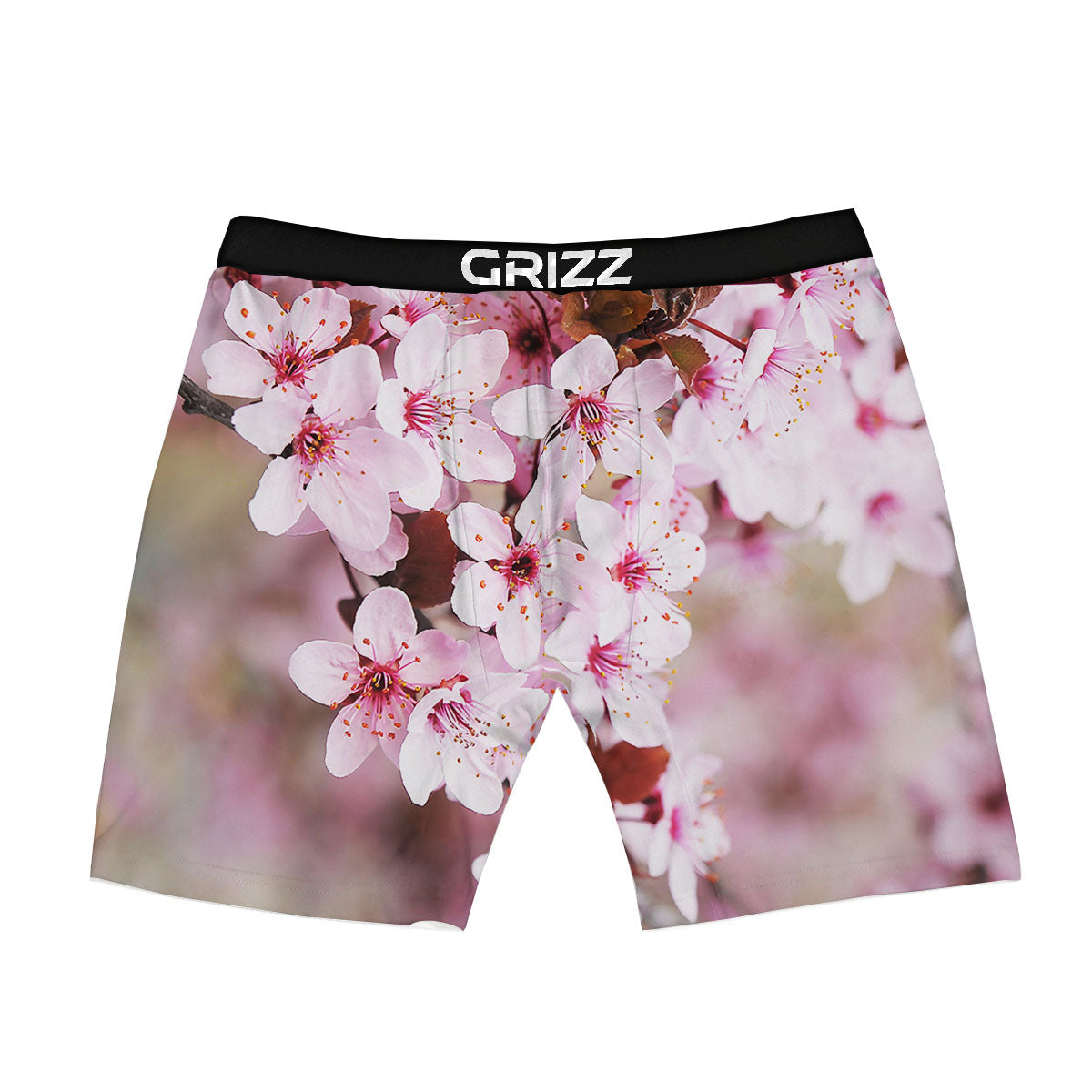 Cherry Blossom Sakura Print Boxer Briefs-grizzshop