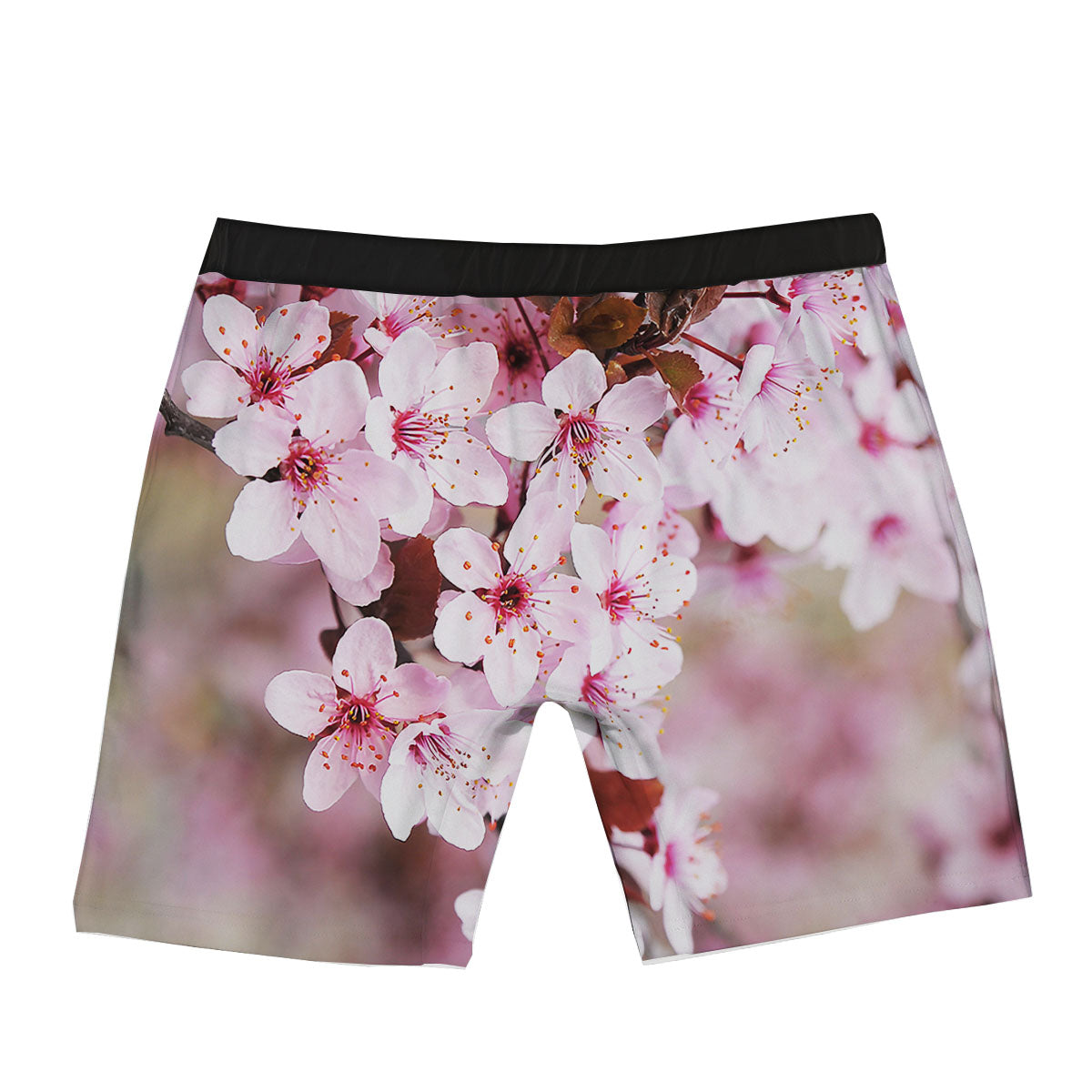 Cherry Blossom Sakura Print Boxer Briefs-grizzshop