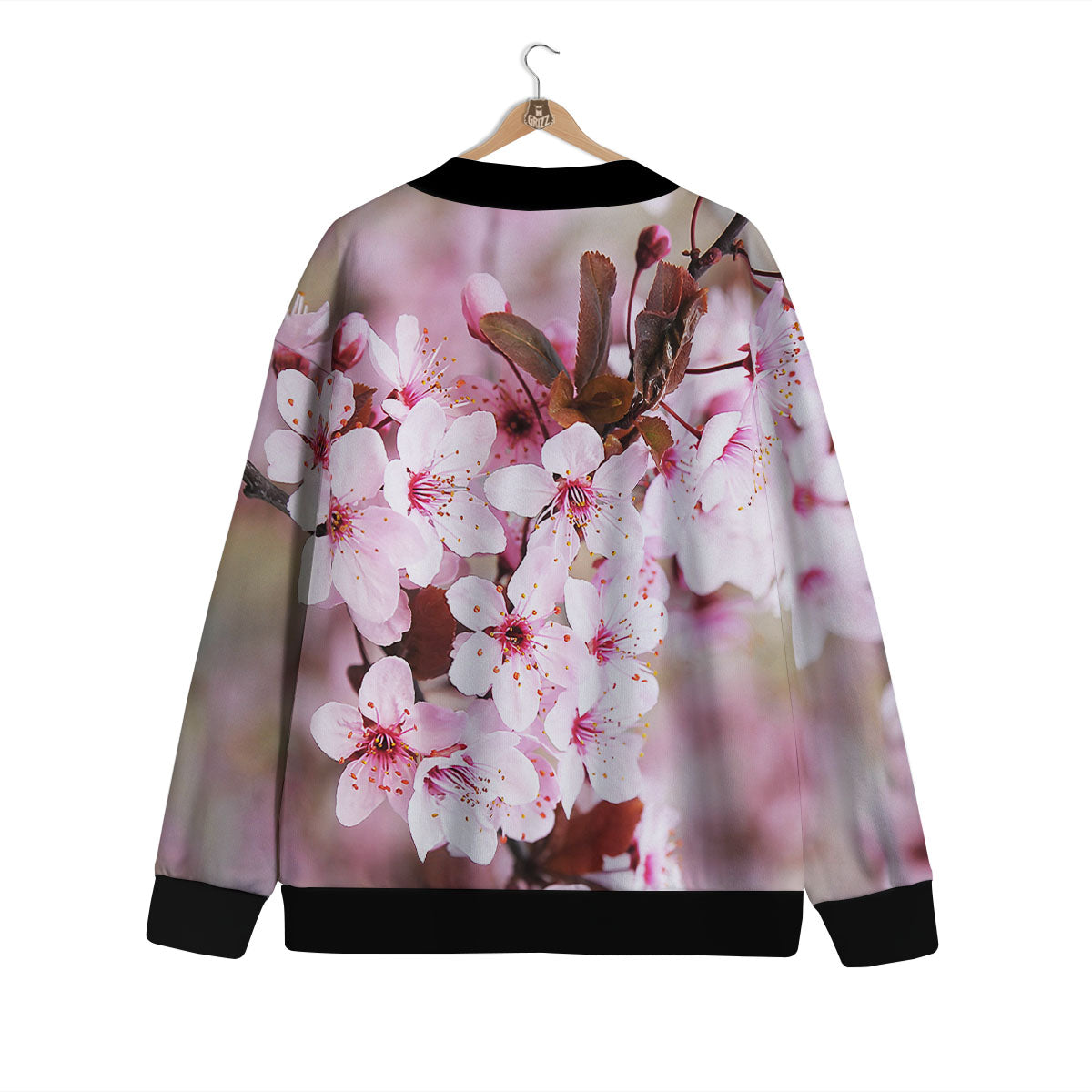 Cherry Blossom Sakura Print Cardigan-grizzshop