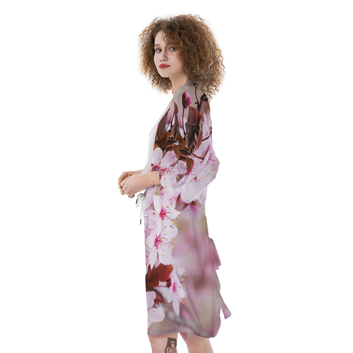 Cherry Blossom Sakura Print Kimono-grizzshop