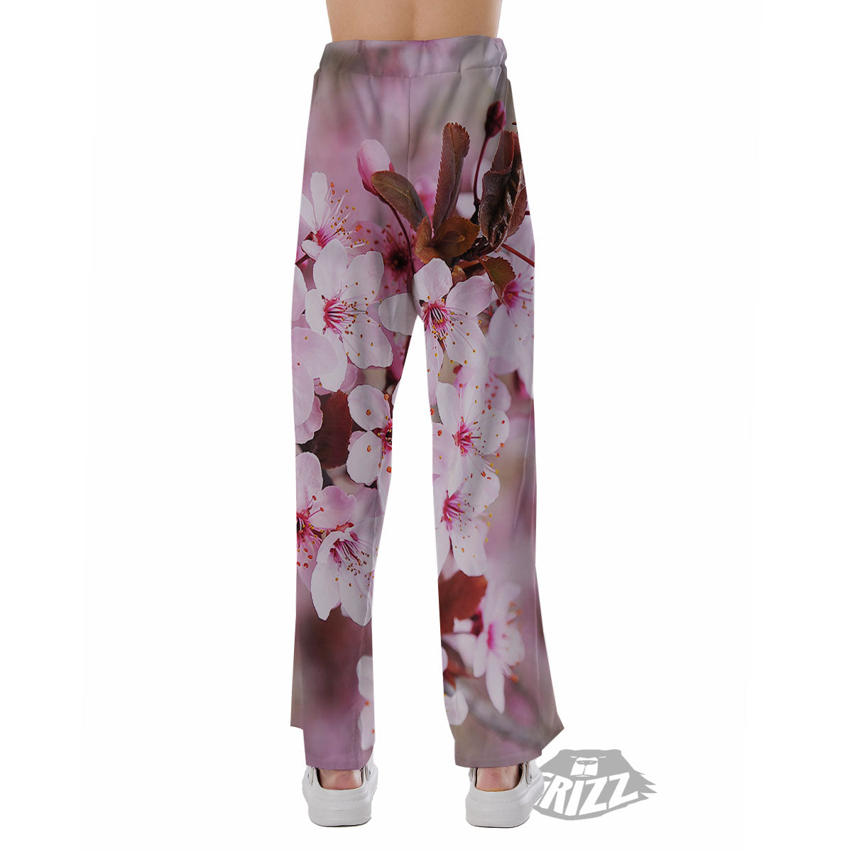 Cherry Blossom Sakura Print Pajama Pants-grizzshop