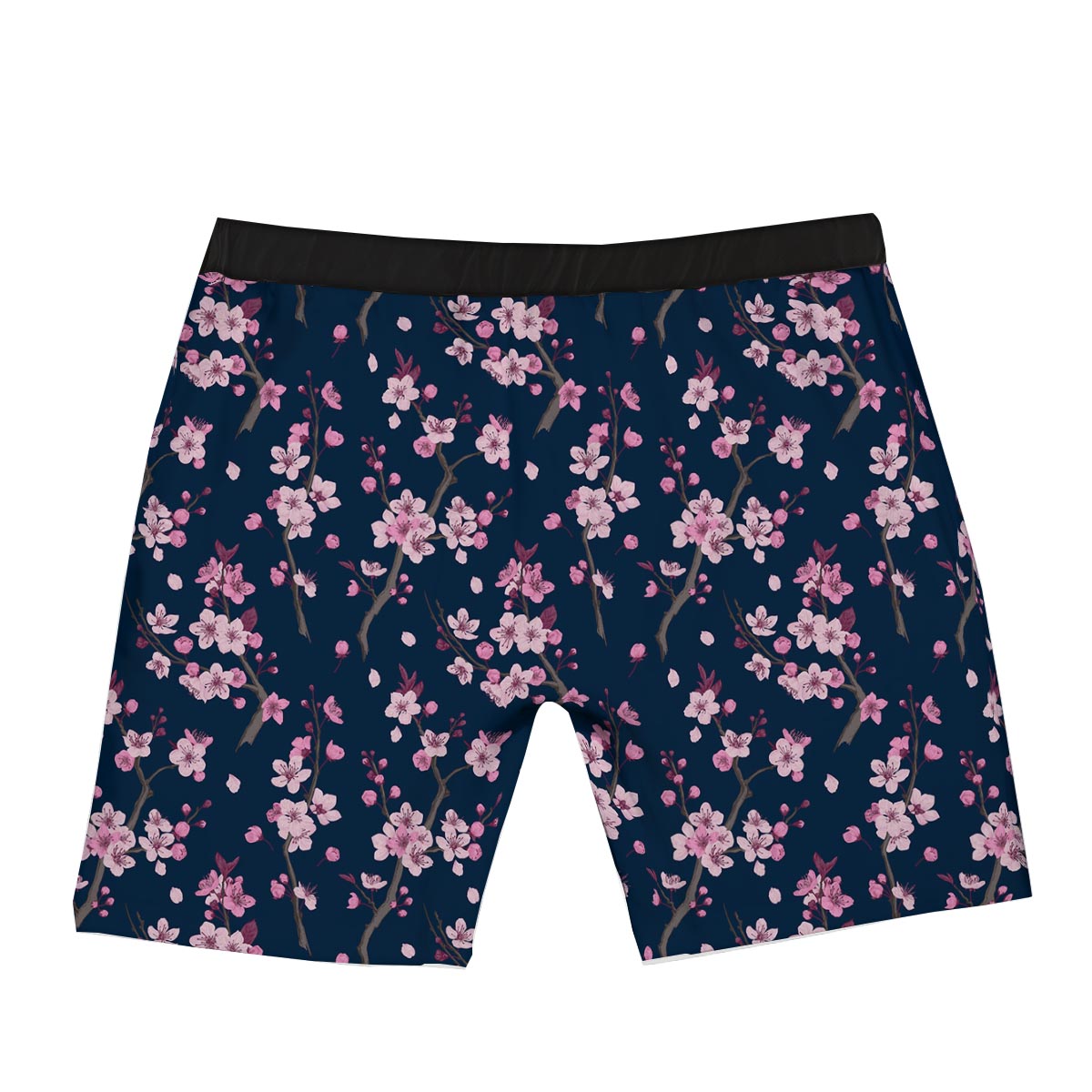 Cherry Blossom Sakura Print Pattern Boxer Briefs-grizzshop