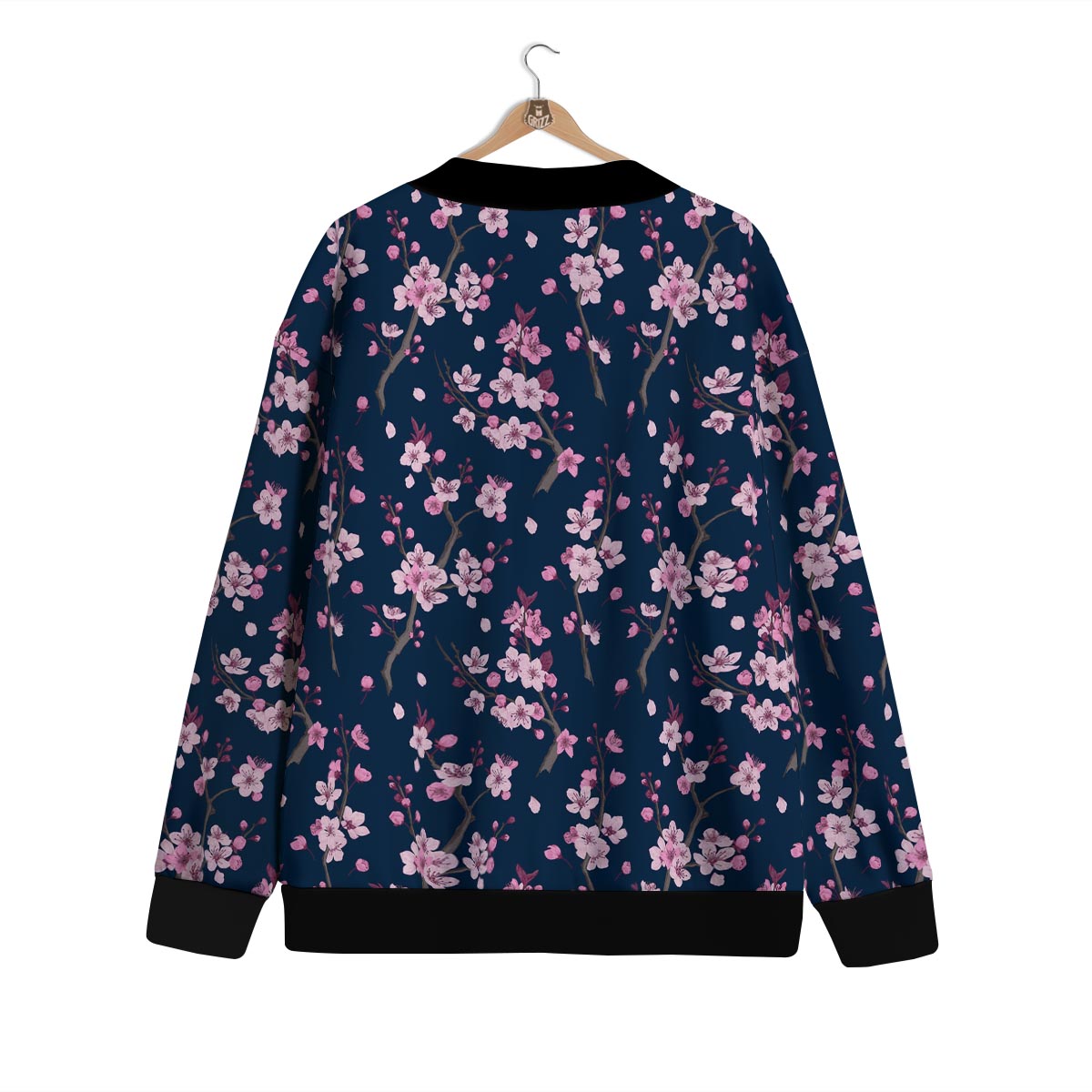 Cherry Blossom Sakura Print Pattern Cardigan-grizzshop