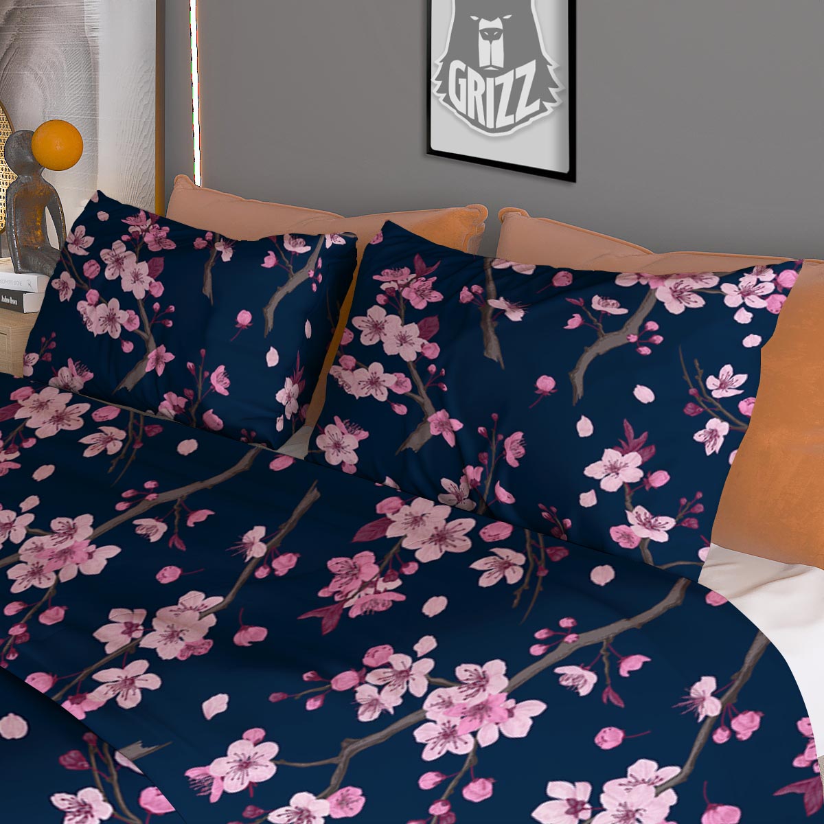 Capricorn Sign White And Black Print Duvet Cover Bedding Set