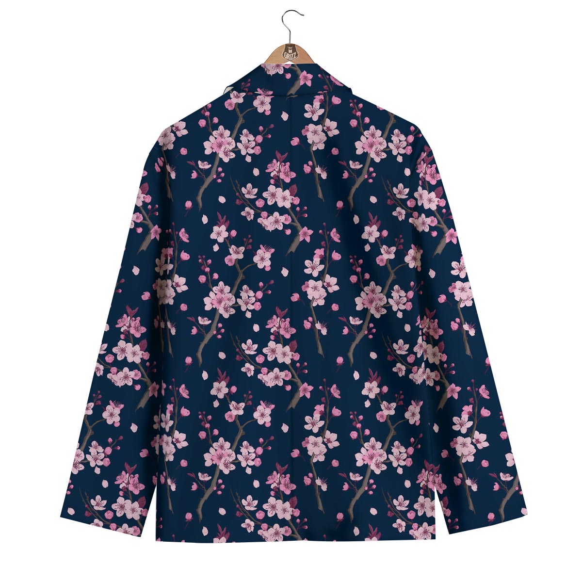 Cherry Blossom Sakura Print Pattern Men's Blazer-grizzshop