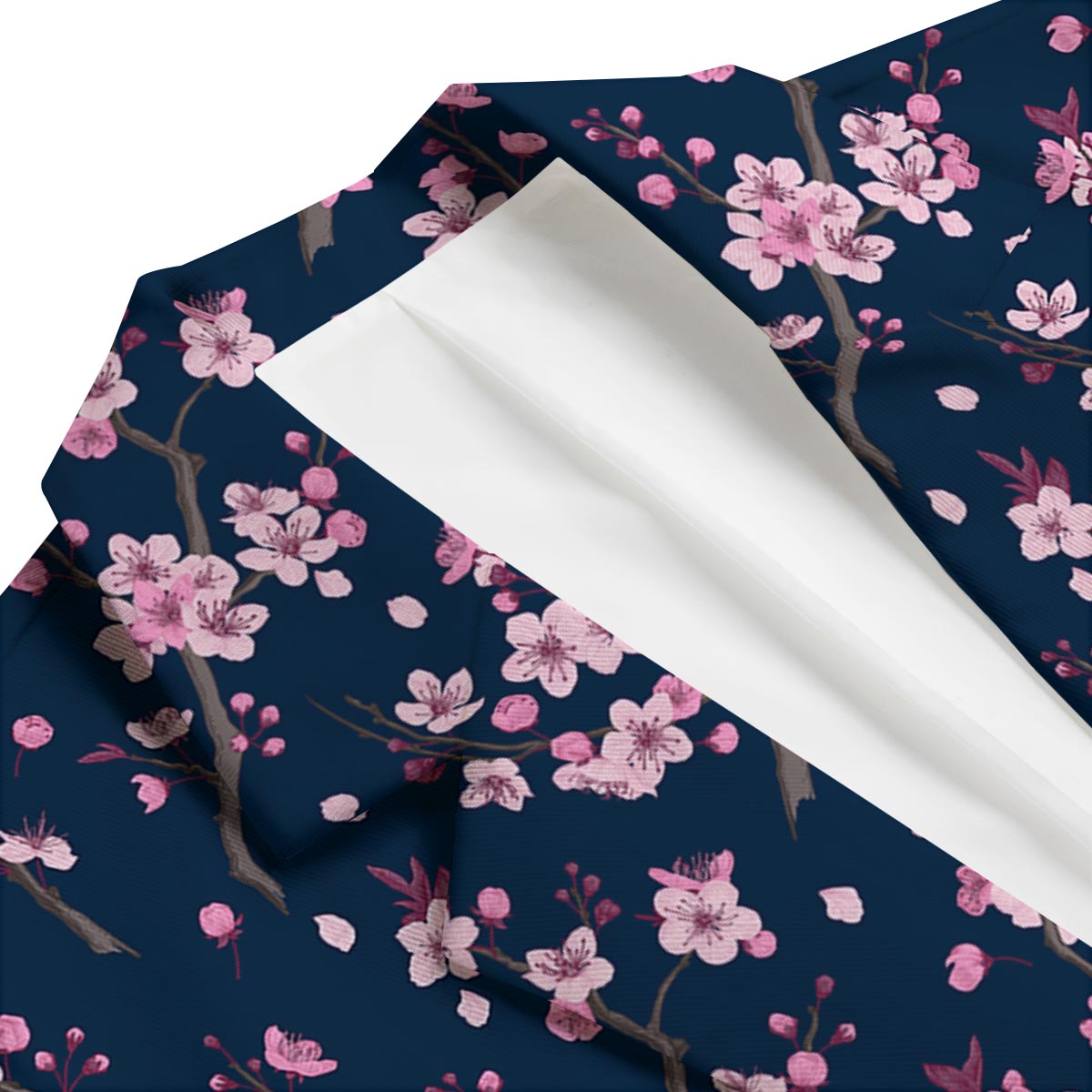 Cherry Blossom Sakura Print Pattern Men's Blazer-grizzshop
