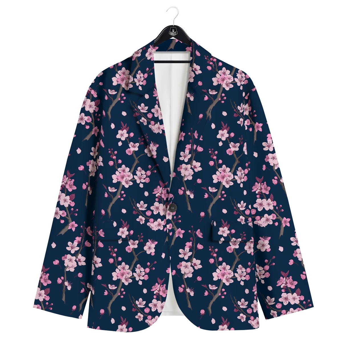 Cherry Blossom Sakura Print Pattern Men's Sport Coat-grizzshop
