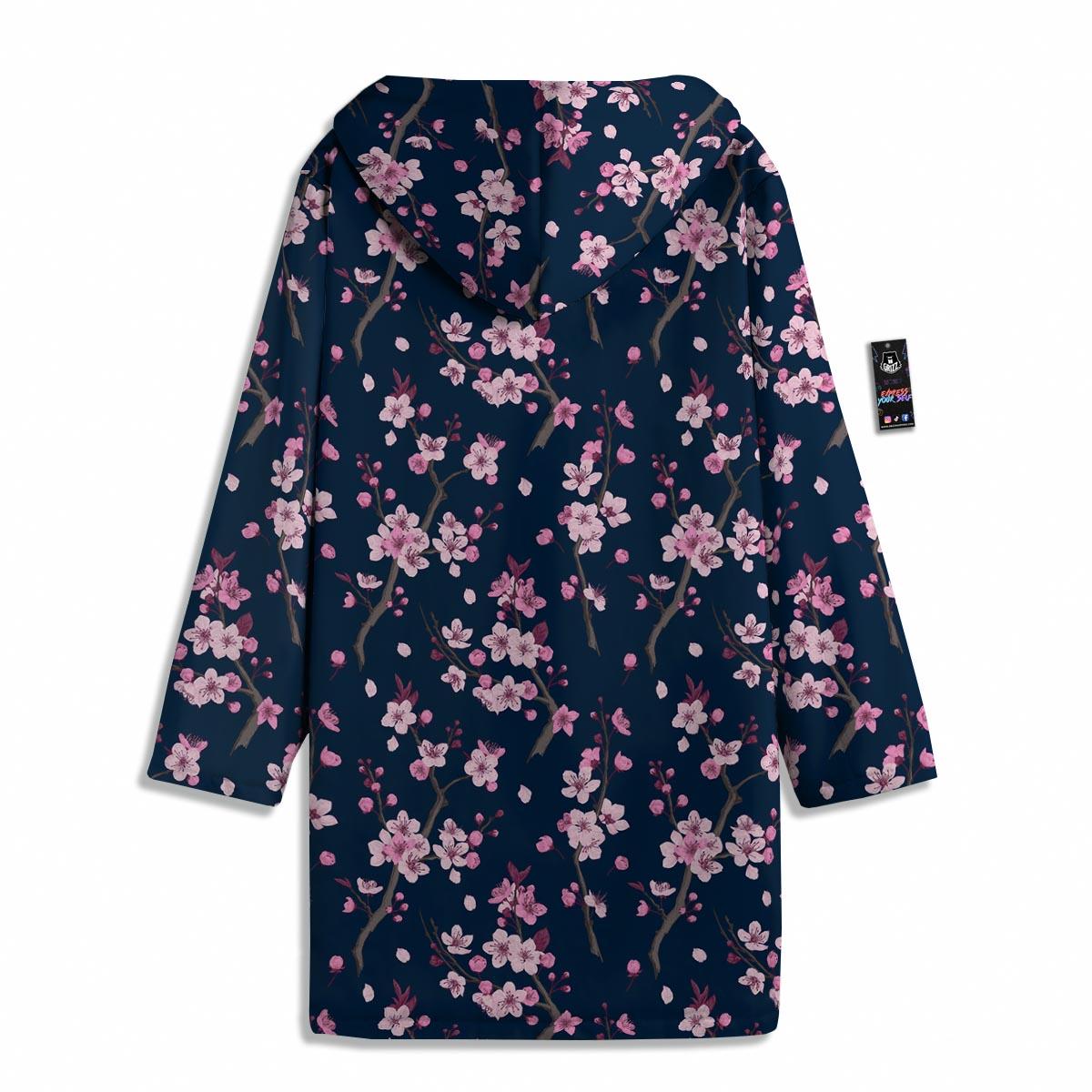 Cherry Blossom Sakura Print Pattern Men's Windbreaker Jacket-grizzshop