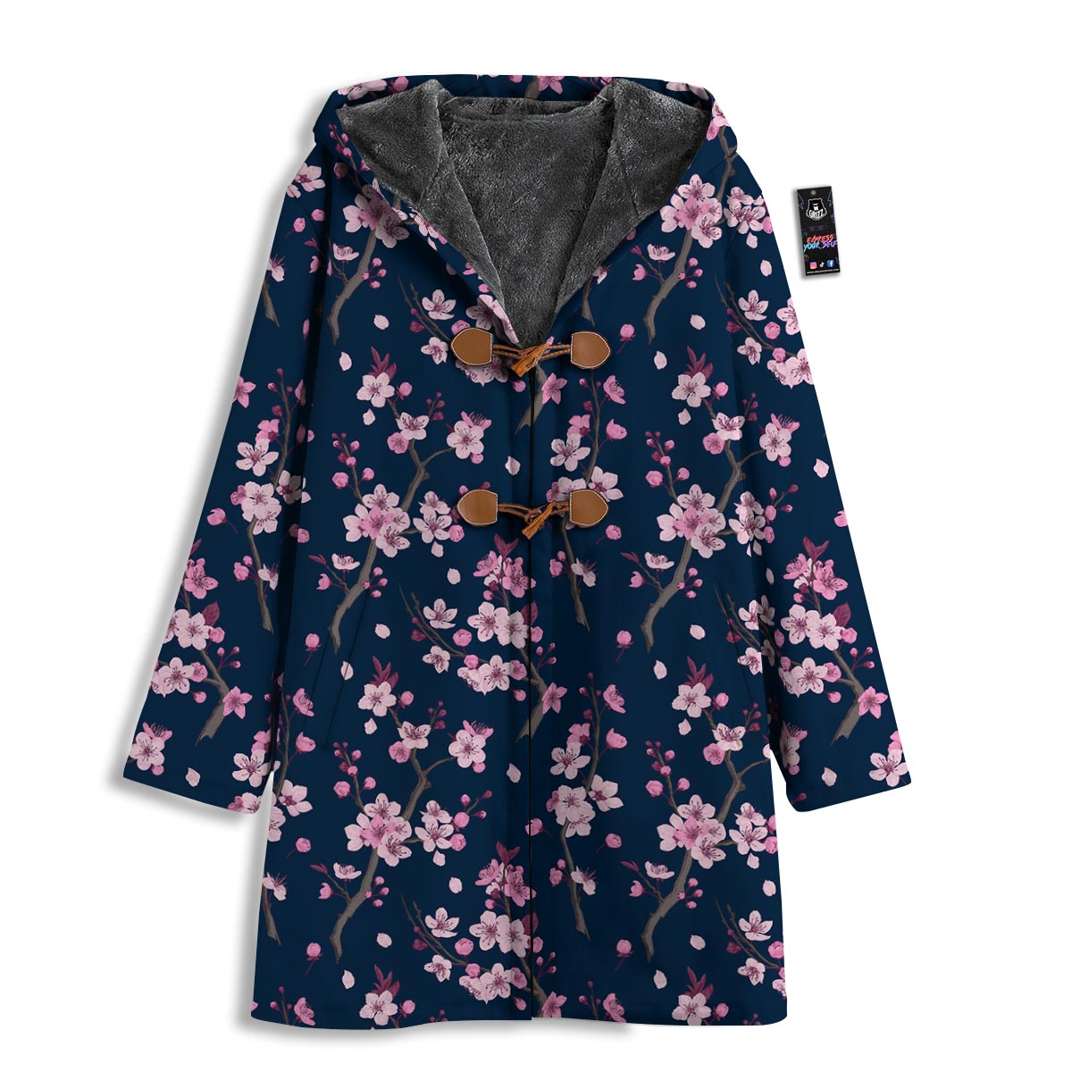 Cherry Blossom Sakura Print Pattern Men's Windbreaker Jacket-grizzshop