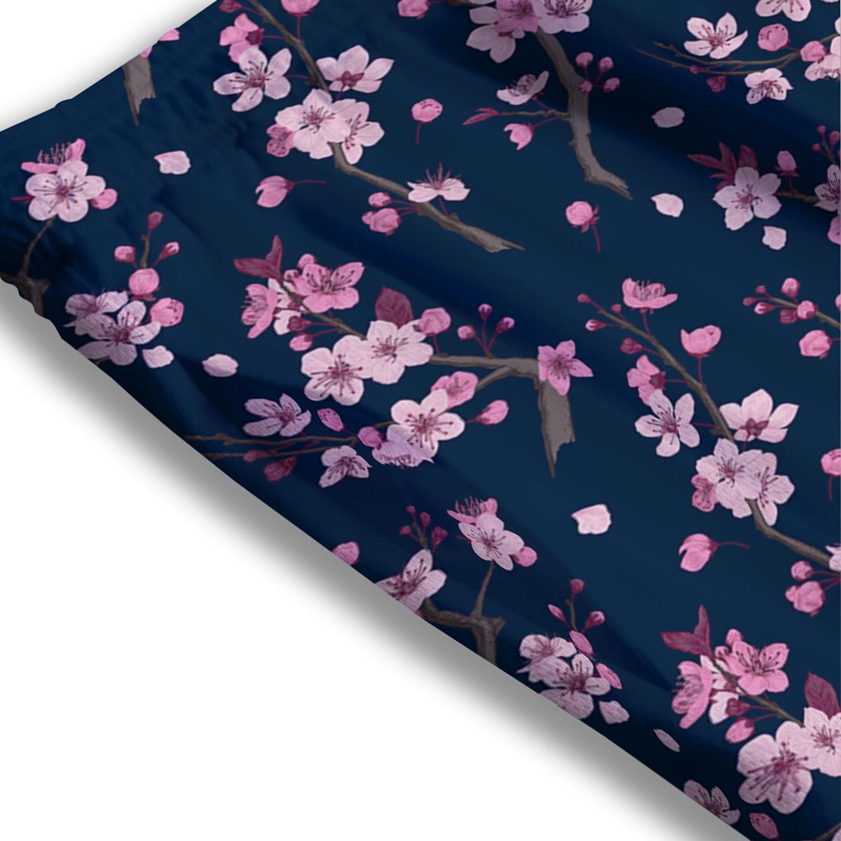 Cherry Blossom Sakura Print Pattern Mesh Shorts