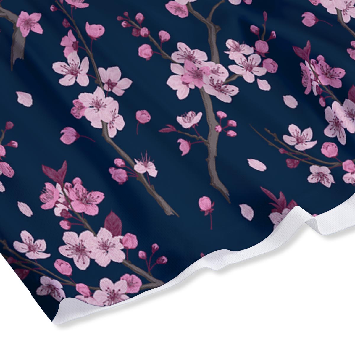 Cherry Blossom Sakura Print Pattern Mesh Shorts