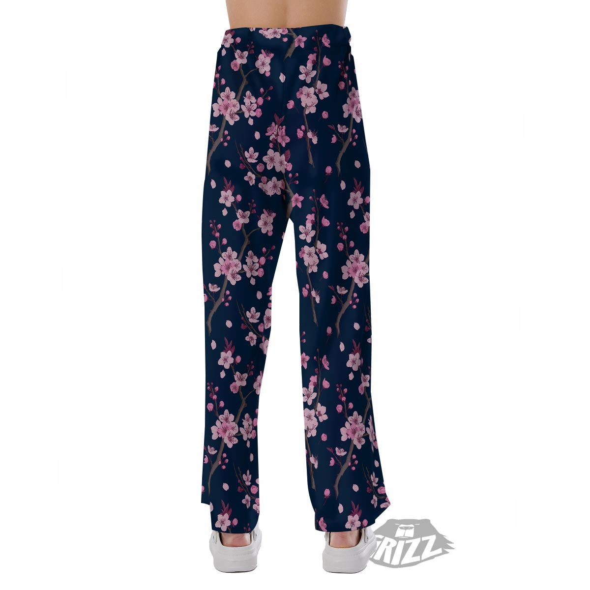 Cherry Blossom Sakura Print Pattern Pajama Pants-grizzshop