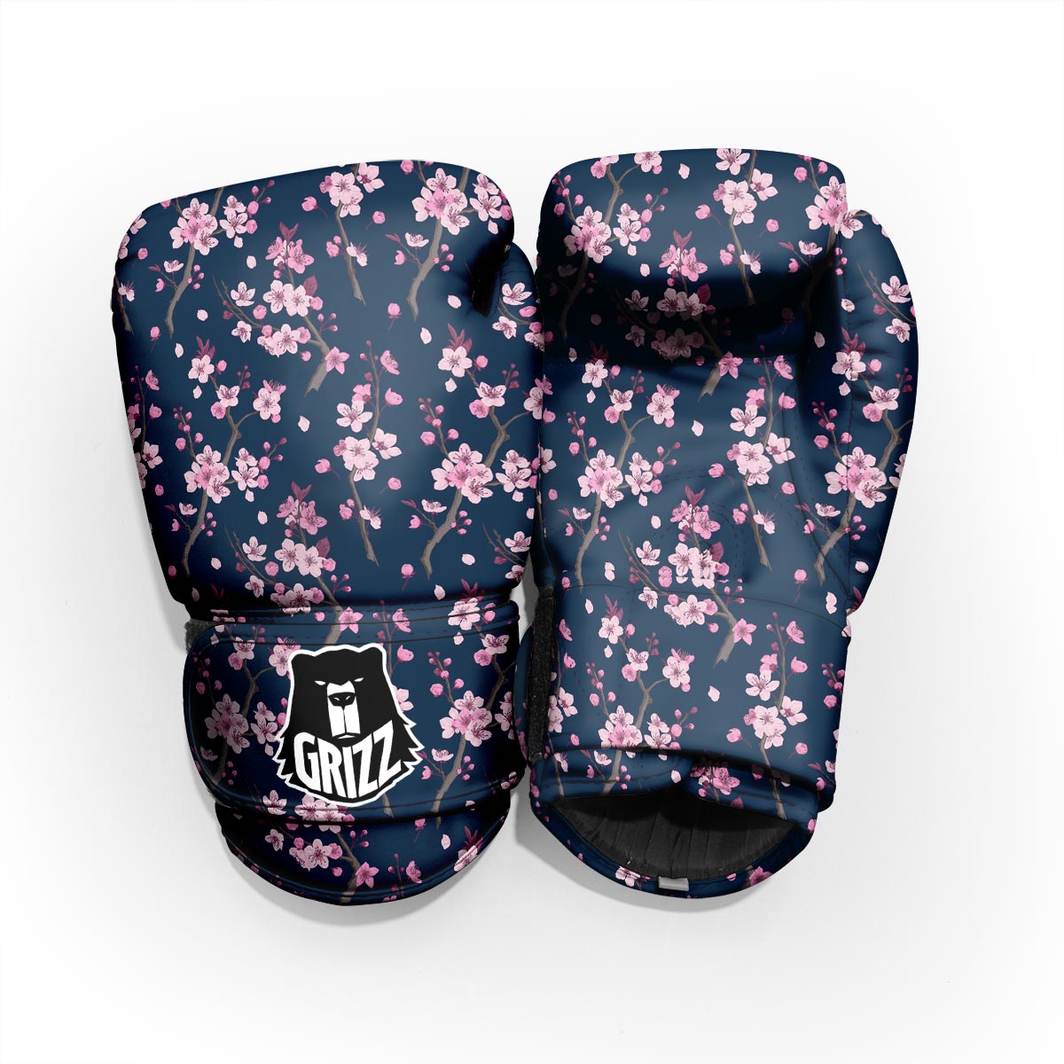 Cherry Blossom Sakura Print Pattern Pro Boxing Glove