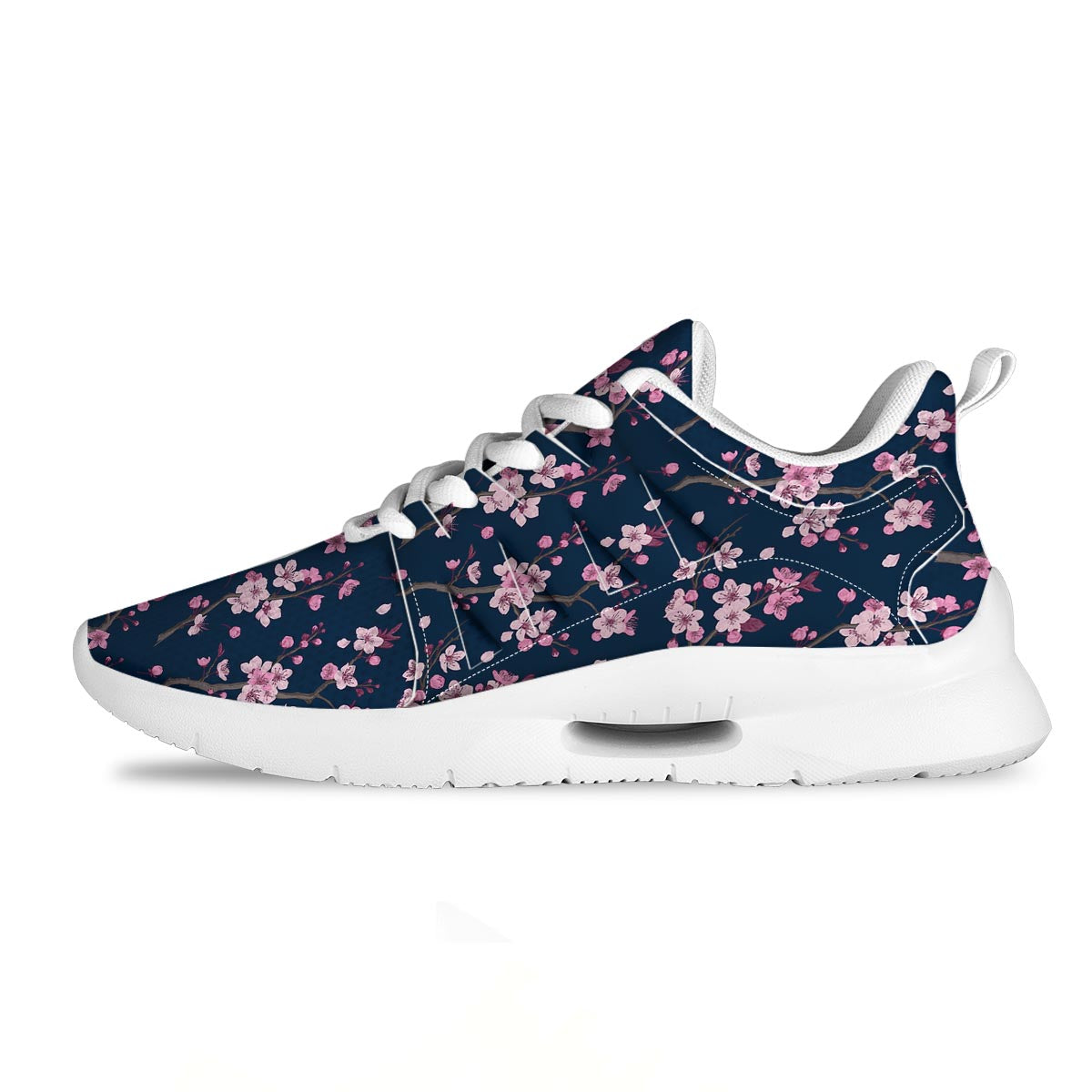 Cherry Blossom Sakura Print Pattern Tennis Shoes-grizzshop