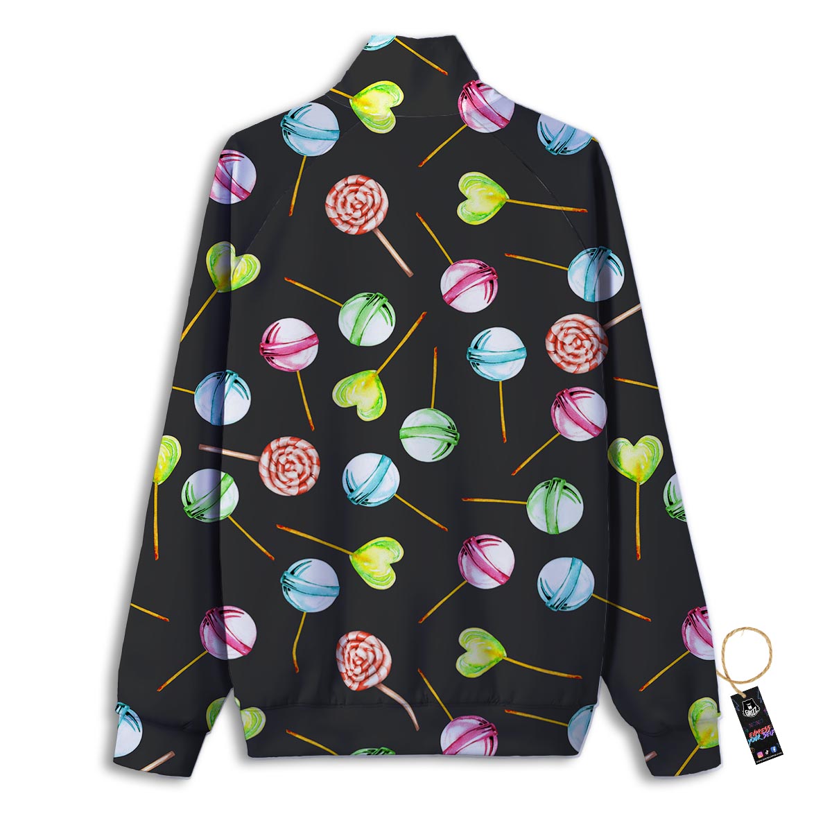 Cherry Blossom Sakura Print Pattern Track Jacket-grizzshop