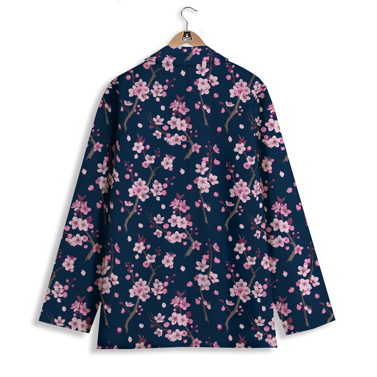 Cherry Blossom Sakura Print Pattern Women's Blazer-grizzshop