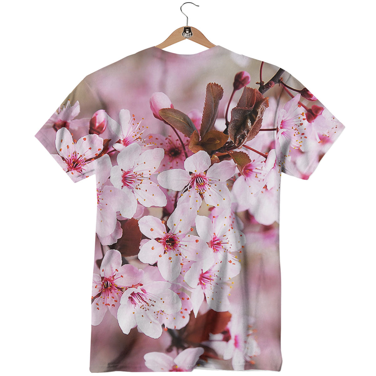 Cherry Blossom Sakura Print T-Shirt-grizzshop