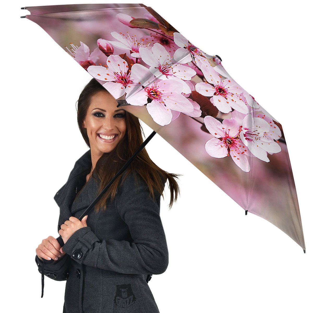 Cherry Blossom Sakura Print Umbrella-grizzshop