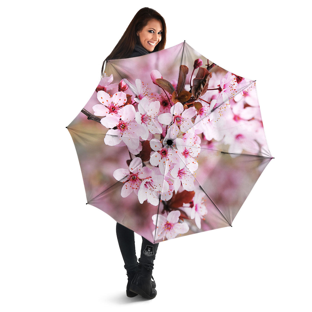 Cherry Blossom Sakura Print Umbrella-grizzshop