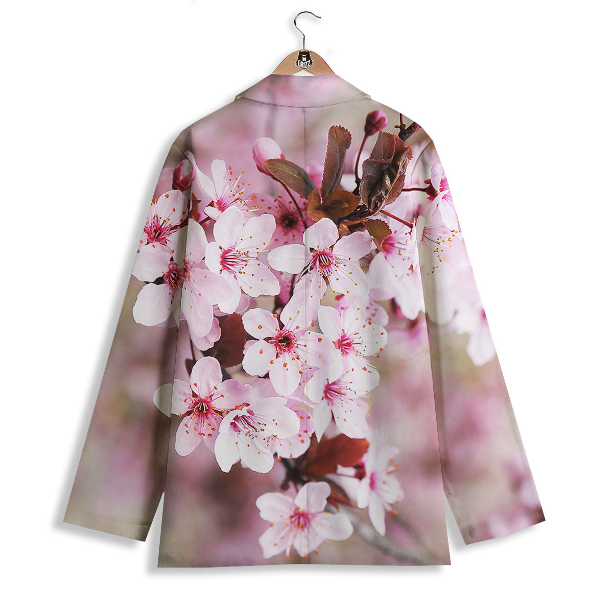Cherry Blossom Sakura Print Women's Blazer-grizzshop