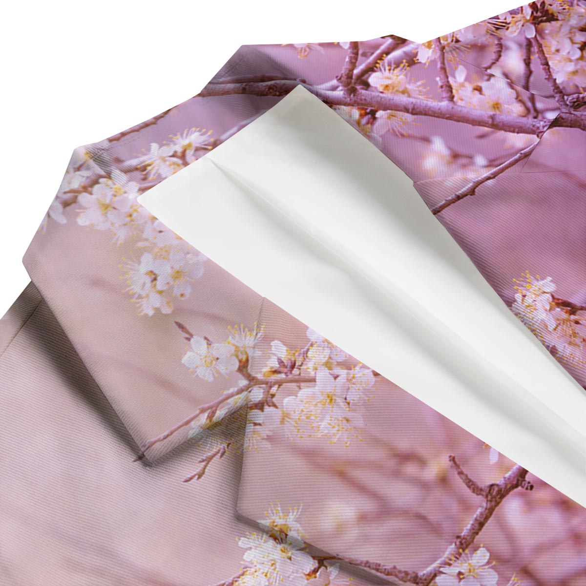 Cherry Blossom Sunrise Japanese Print Men's Blazer-grizzshop