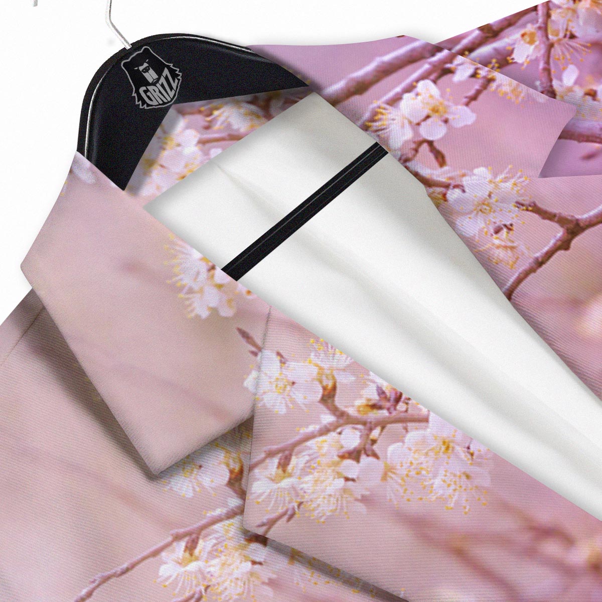 Cherry Blossom Sunrise Japanese Print Men's Sport Coat-grizzshop