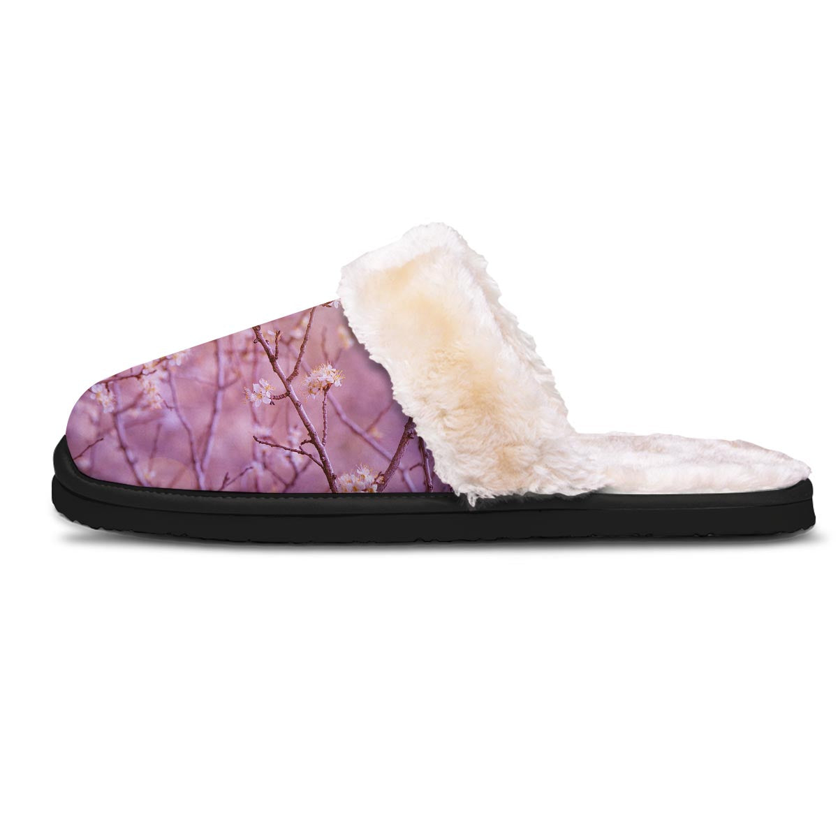 Cherry Blossom Sunrise Japanese Print Slippers-grizzshop