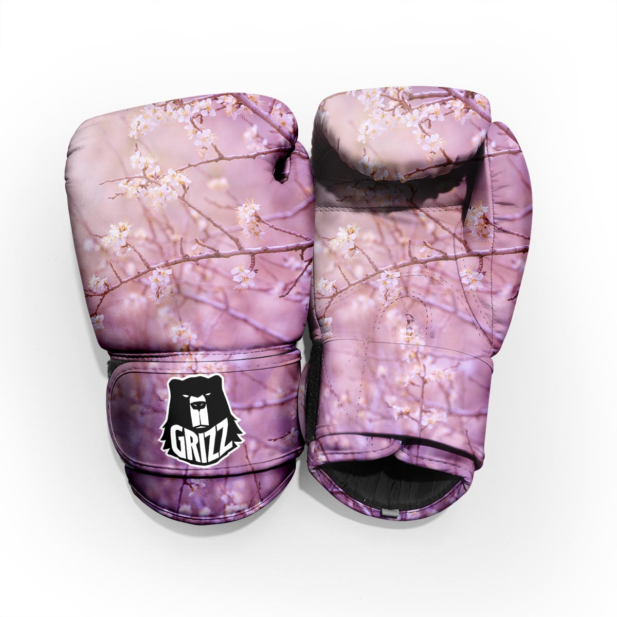Cherry Blossom Sunrise Japanese Print Pro Boxing Glove