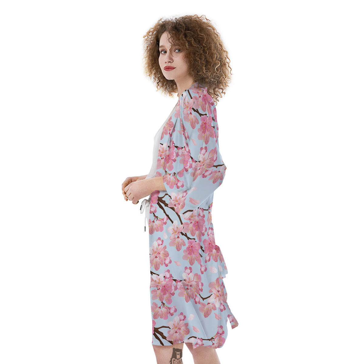 Cherry Blossom Tree Japanese Print Pattern Kimono-grizzshop