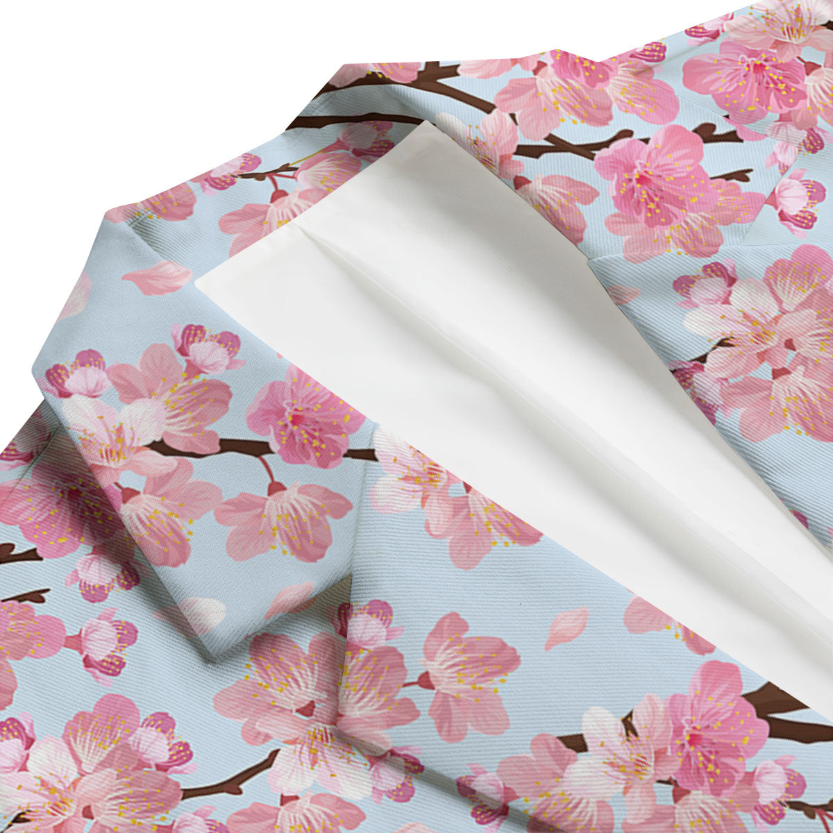 Cherry Blossom Tree Japanese Print Pattern Men's Blazer-grizzshop