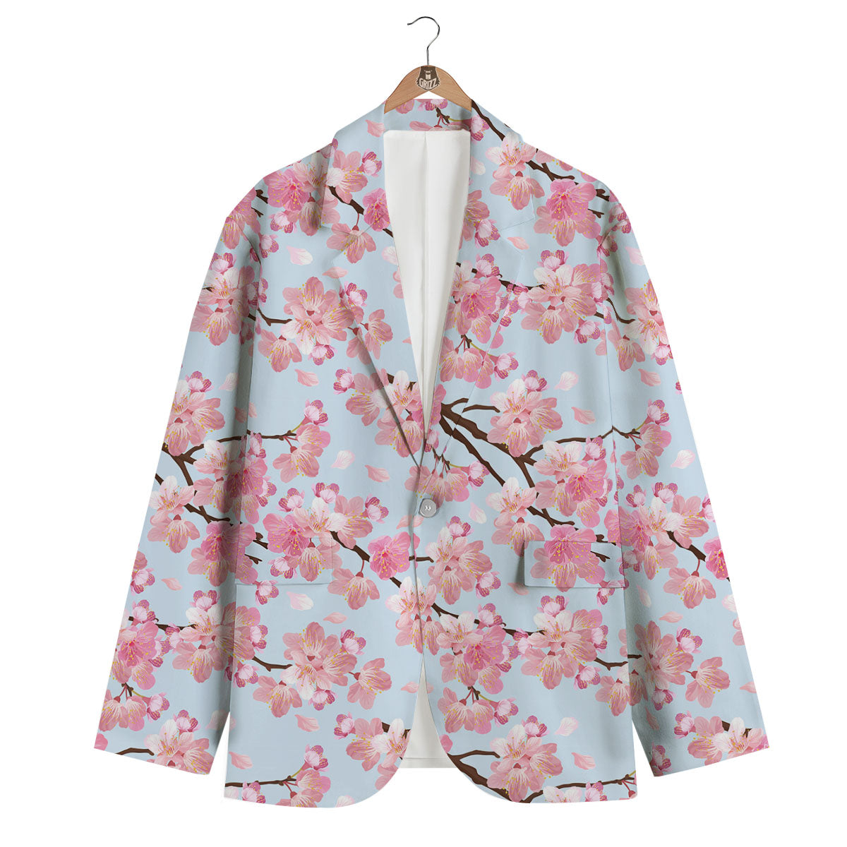 Cherry Blossom Tree Japanese Print Pattern Men's Blazer-grizzshop