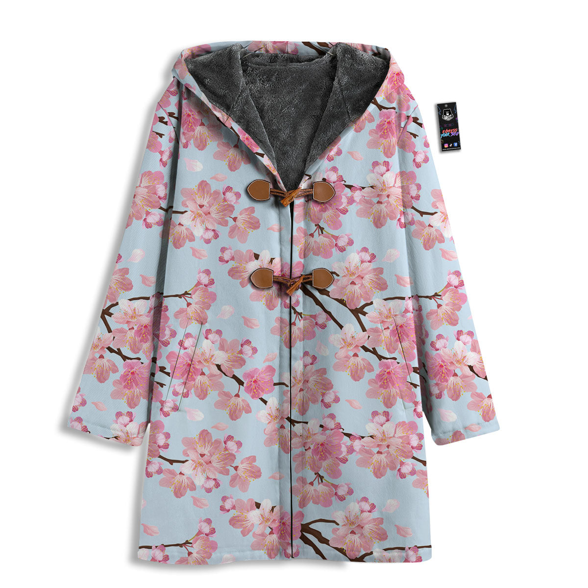 Cherry Blossom Tree Japanese Print Pattern Men's Windbreaker Jacket-grizzshop