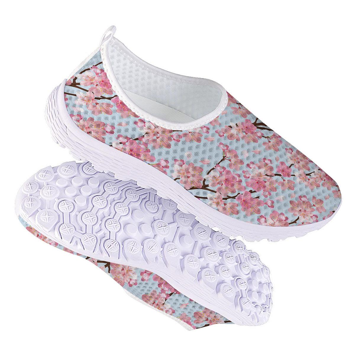 Cherry Blossom Tree Japanese Print Pattern Nurse Shoes-grizzshop