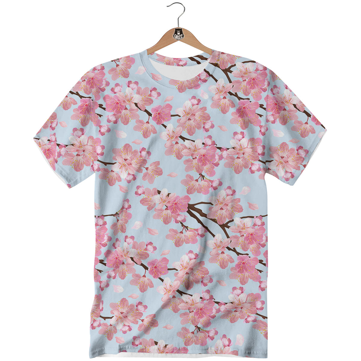 Cherry Blossom Tree Japanese Print Pattern T-Shirt-grizzshop