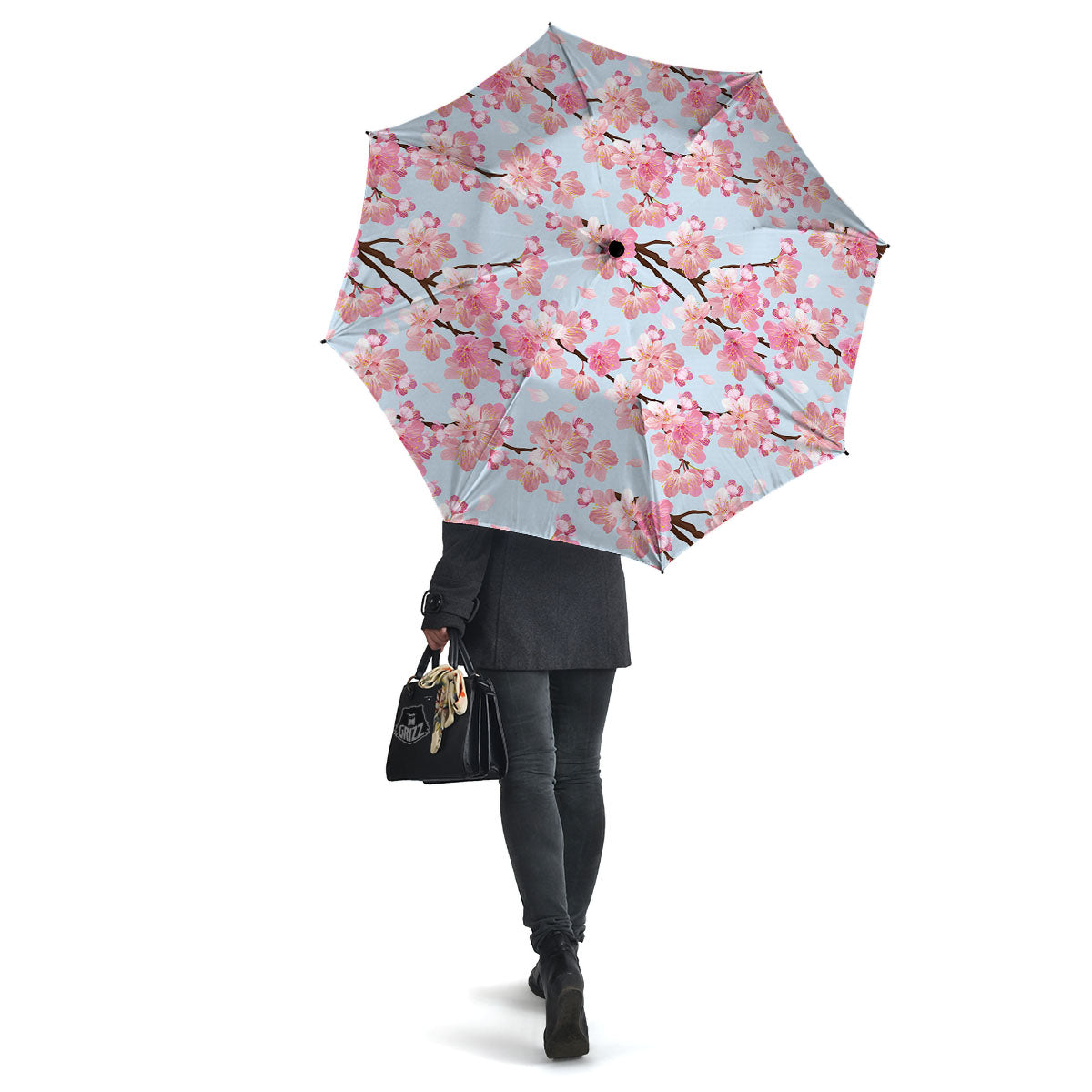 Cherry Blossom Tree Japanese Print Pattern Umbrella-grizzshop
